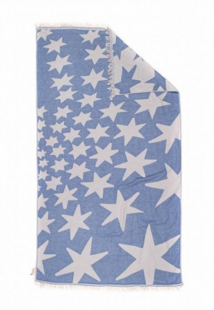 STARS, Beach towel,BLUE JEAN | HAMMAM HÅNDKLE