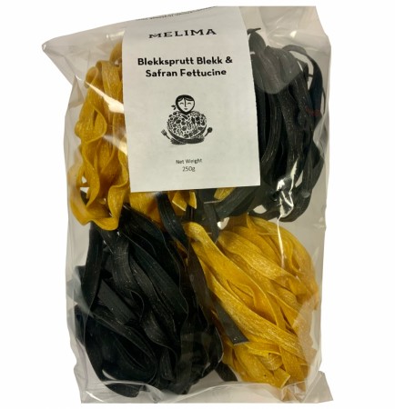 Blekksprutt blekk & Safran Fettucine pasta | 250g