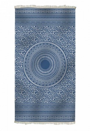 KNOSOS Beach towel, NAVY BLUE | HAMMAM HÅNDKLE